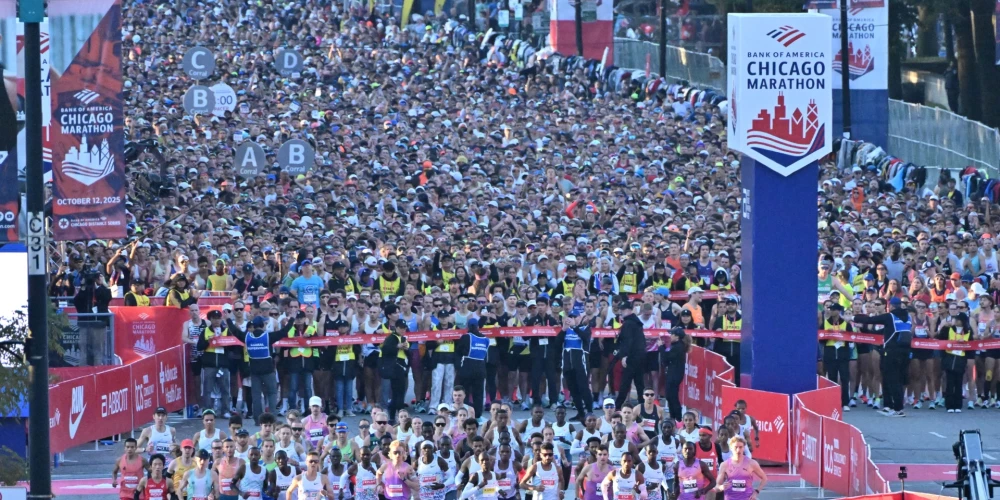 Čikāgas maratons (foto: Scanpix / Imagn Images)