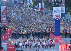 Čikāgas maratonā triumfē Āfrika: uzvar ugandietis Kiplimo un etiopiete Feisa, uz goda pjedestāls tikai melnā kontinenta pārstāvji