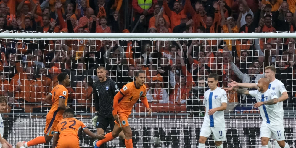 Nīderlande neatstāja nekādas cerības Somijai (foto: Scanpix / AP)