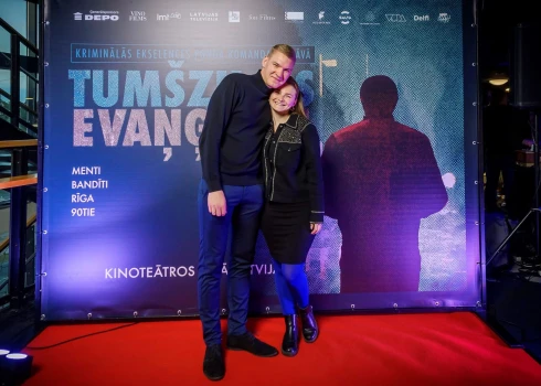 Viesturs Berkmanis ar sievu Madaru Agitu Cakeus-Berkmani.