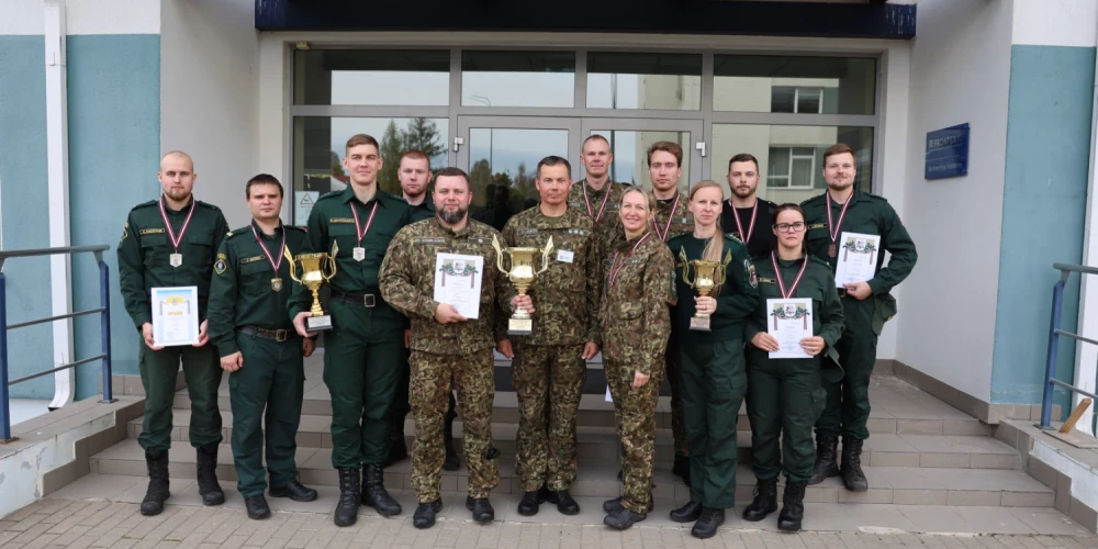 Sacensībās triumfēja Valsts robežsardzes Viļakas pārvalde.
