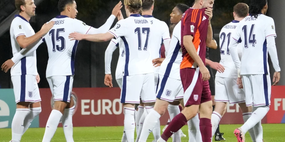 2026.gada Pasaules kausa kvalifikācijas spēle futbolā starp Latvijas un Anglijas valstsvienībām Daugavas stadionā.