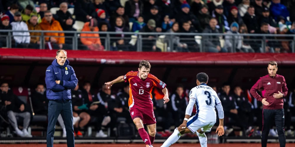 Latvijas vīriešu futbola izlase Rīgā 2025. gada 14. oktobrī aizvadīja spēli ar Angliju.