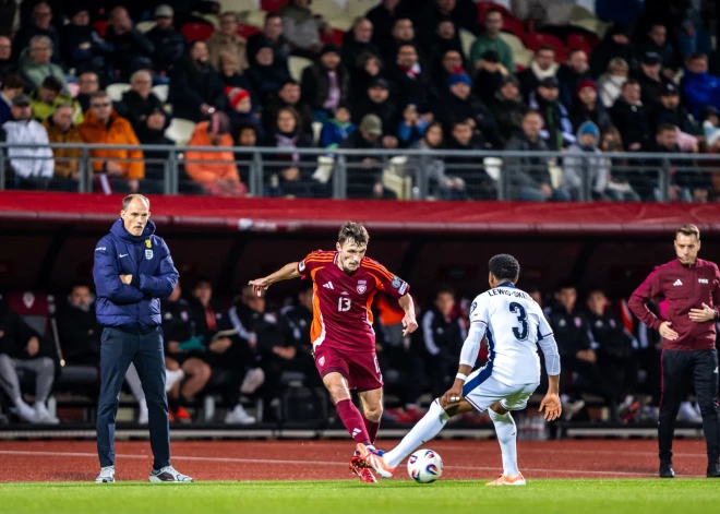 Latvijas vīriešu futbola izlase Rīgā 2025. gada 14. oktobrī aizvadīja spēli ar Angliju.