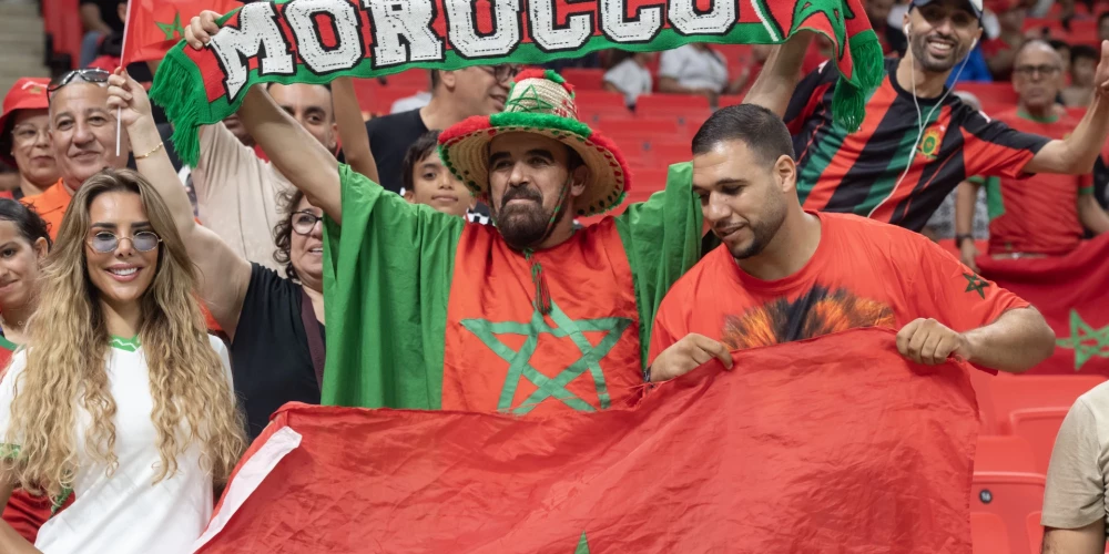 Marokas futbola izlases atbalstītāji.