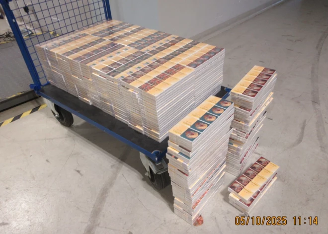 Sīpolu kravās atklāj 3,63 miljonus kontrabandas cigarešu no Krievijas