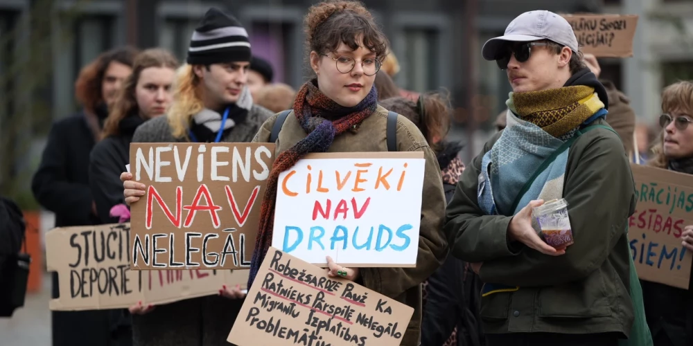 Rīgā rīko akciju migrācijas brīvības atbalstam