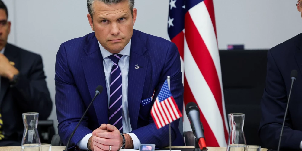 ASV aizsardzības ministrs Pīts Hegsets.
