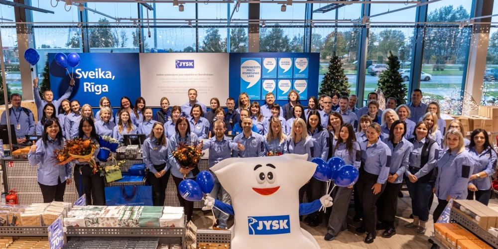 JYSK расширяет сеть современных магазинов в Латвии.