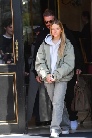 Дэвид Бекхэм и Харпер Бекхэм.