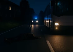 Ночной ужас в Валмиере: автобус насмерть сбил мужчину, который, возможно, сам бросился под колеса