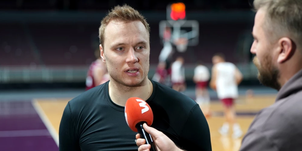 Latvijas vīriešu basketbola izlases spēlētājs Artūrs Strautiņš.