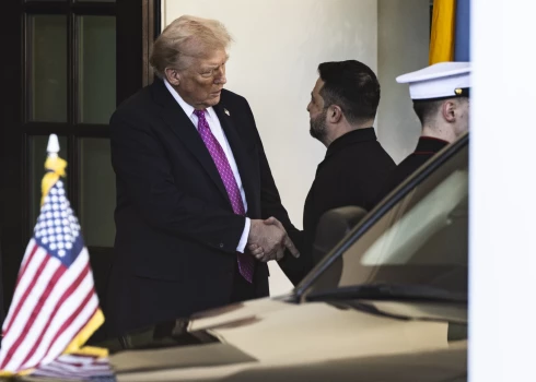 ASV prezidents Donalds Tramps un Ukrainas prezidents Volodimirs Zelenskis piektdien tikās Vašingtonā.