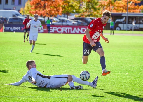 "Jelgava" Latvijas futbola virslīgā spēlē neizšķirti "Daugavpili".