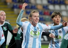 "Riga" futbolistes triumfē Latvijas kausā, finālā sagraujot "Audu"