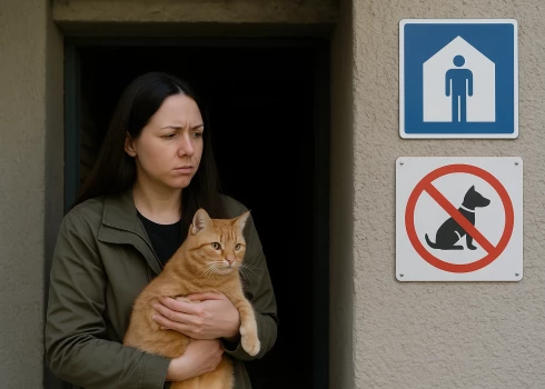 Жителям Олайне запретили брать питомцев в убежища.