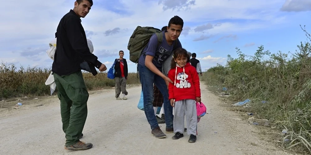 Афганские беженцы на пути в Европу.