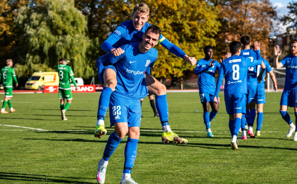 "Riga" šodien vēl nevarēs atkorķēt virslīgas čempionu šampanieti, jo RFS uzvar Tukumā