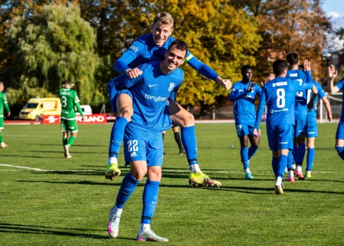 RFS futbolisti uzvar Tukumā (foto: Sanita Ieva Sparāne / FC RFS)