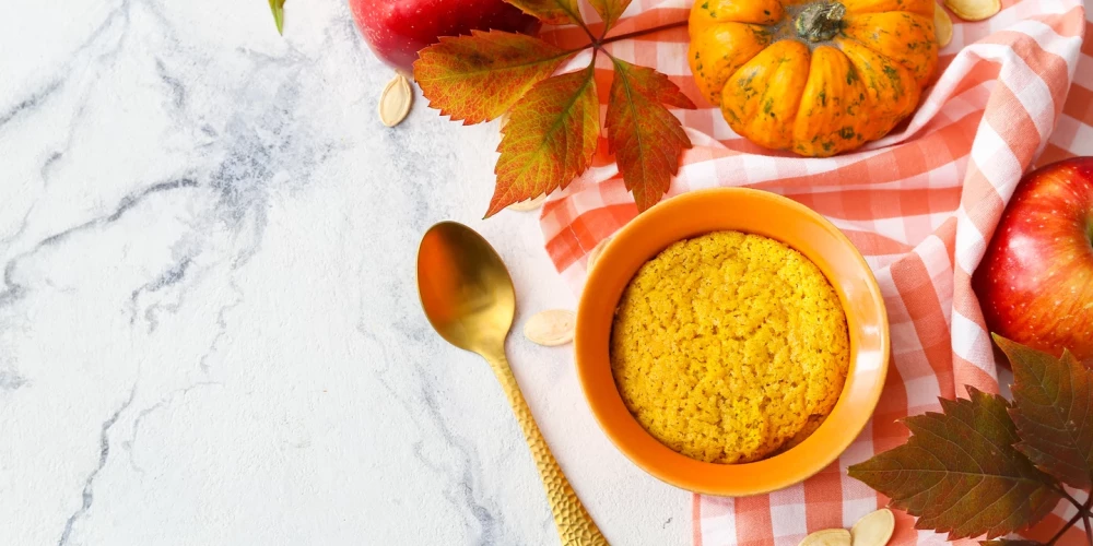 Ķirbju un ābolu pudiņš