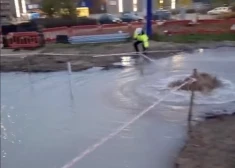 VIDEO: Bolderājā notikusi ūdensvada avārija - daļā Bolderājas un Daugavgrīvā pārtraukta ūdens apgāde