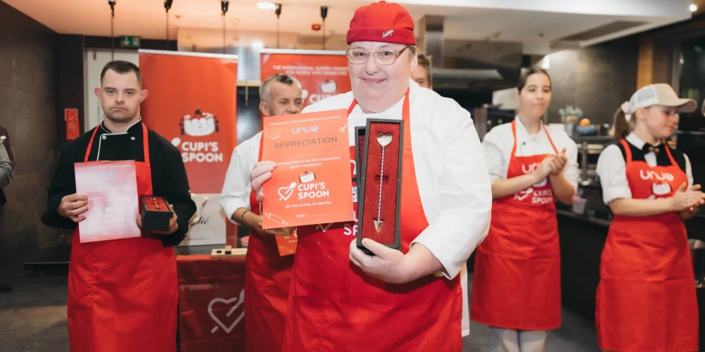 Tukumniece izcīna otro vietu starptautiskajā gastronomijas konkursā "Cupi's Spoon" cilvēkiem ar īpašām vajadzībām.