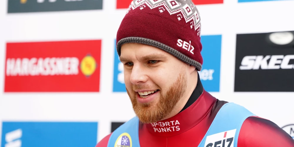 Latvijas kamaniņu izlases līderis Kristers Aparjods.