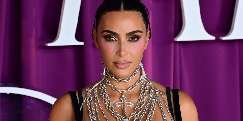 Kima Kardašjana seriāla “All's Fair” pirmizrādes vakarā Londonā šā gada 22. oktobrī.