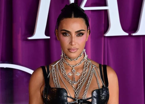 Kima Kardašjana seriāla “All's Fair” pirmizrādes vakarā Londonā šā gada 22. oktobrī.