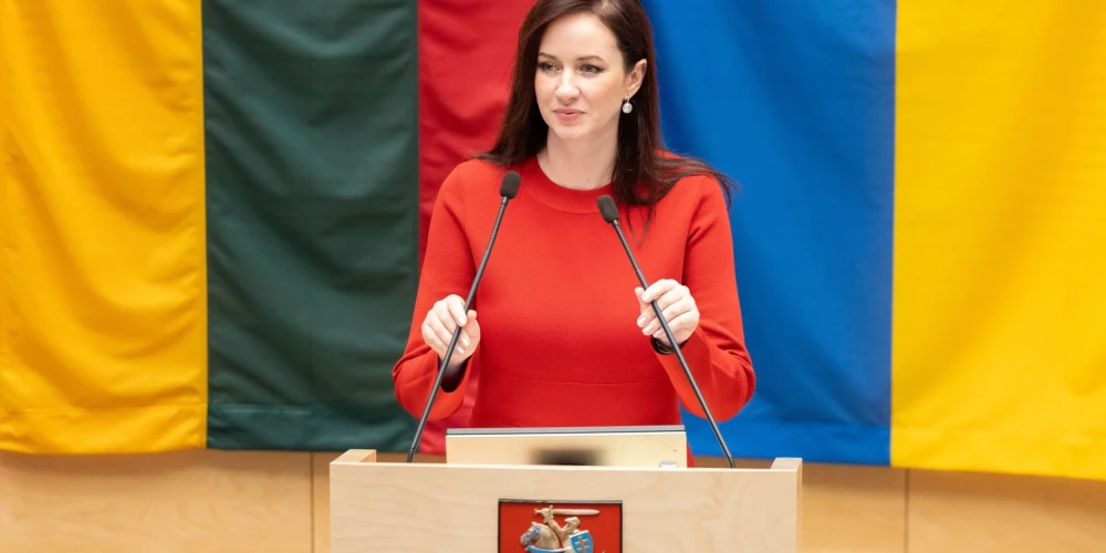 Премьер-министр Литвы Инга Ругинене. 