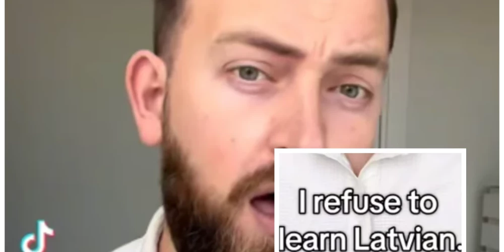 Kadrs no "provokatīvā" video (ekrānuzņēmums no "TikTok", kolāža: jauns.lv)