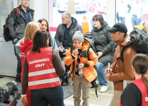 Evakuācijas mācības Rīgā (foto: Juris Rozenbergs)