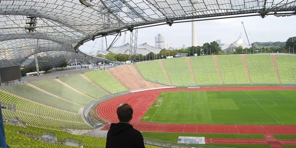 Олимпийский стадион в Мюнхене.