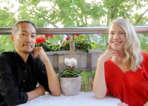 Латышка Байба Ладига-Кобаяши и японец Рейдзи Кобаяши познакомились в Китае.