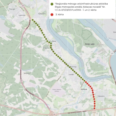 Jaunais ceļš būs kā esošās infrastruktūras pagarinājums.