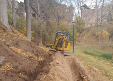 Pilnībā izārdīta un nu tiek atjaunota Dobeles pilsdrupu promenāde