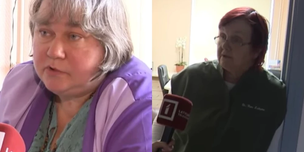 Ģimenes ārste Tatjana Ribakova (no kreisās) un infektoloģe, interniste Ruta Leikuma.
