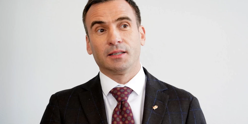 Partijas "Progresīvie" pārstāvis, Eiropas Parlamenta deputāts Mārtiņš Staķis. 