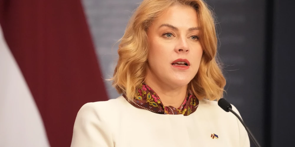 Ministru prezidente Evika Siliņa. 
