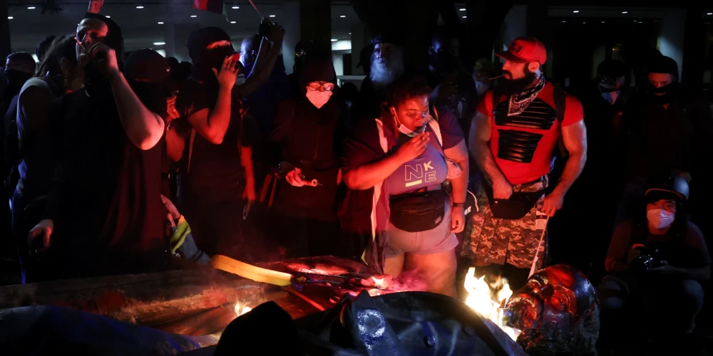 Alberta Paika statuja tika nogāzta 2020. gada ASV nemieros pret rasu nevienlīdzību