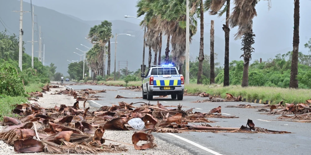 "Melisa" vētras postījumi Jamaikā (foto: Scanpix / EPA)
