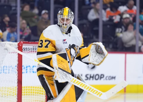  Latvijas vārtsargs Artūrs Šilovs. 