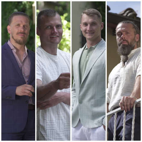 Oskars, Raivo, Arnolds un Edgars turpina šovu.