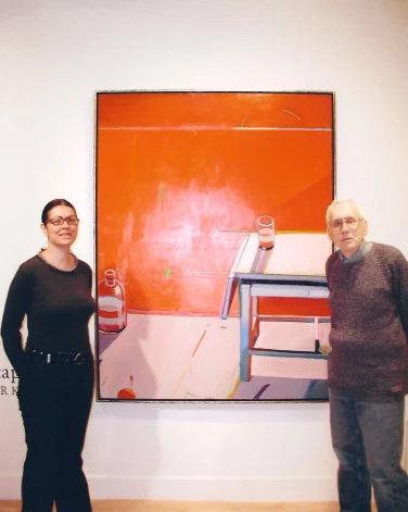 Ar Helēnu Demakovu 2006. gada izstādes atklāšanā “Pasadena Museum of California Art”.