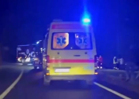 Кадр с места ДТП.