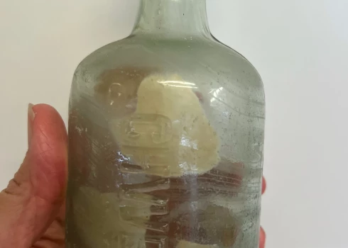 Atrastā pudele ar vēstījumu.