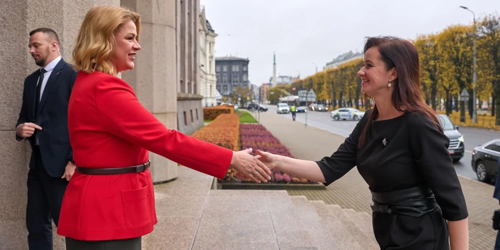 Ministru prezidente Evika Siliņa tiekas ar Lietuvas premjerministri Ingu Ruģinieni.
