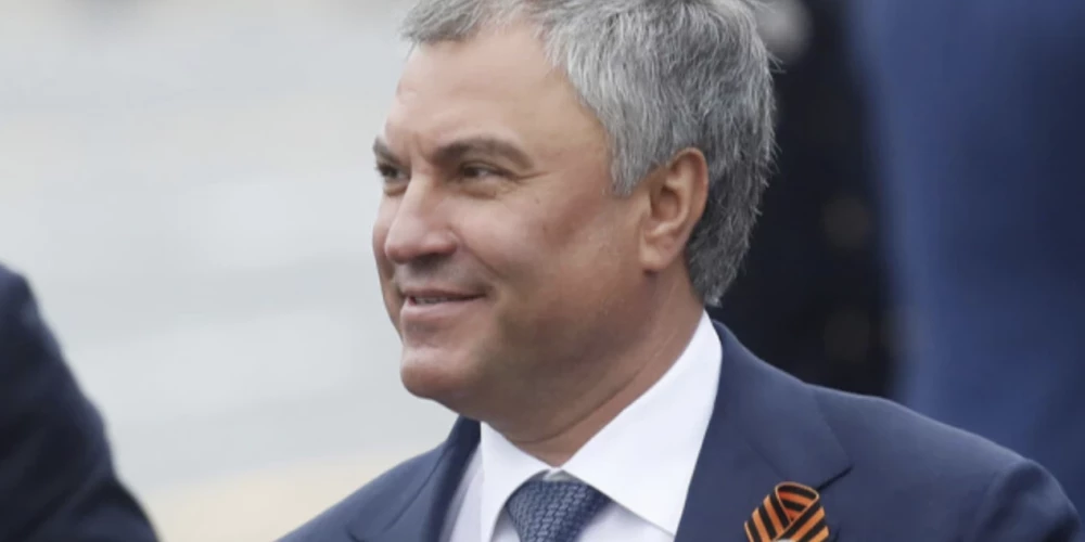  Krievijas Valsts domes priekšsēdētājs Vjačeslavs Volodins.