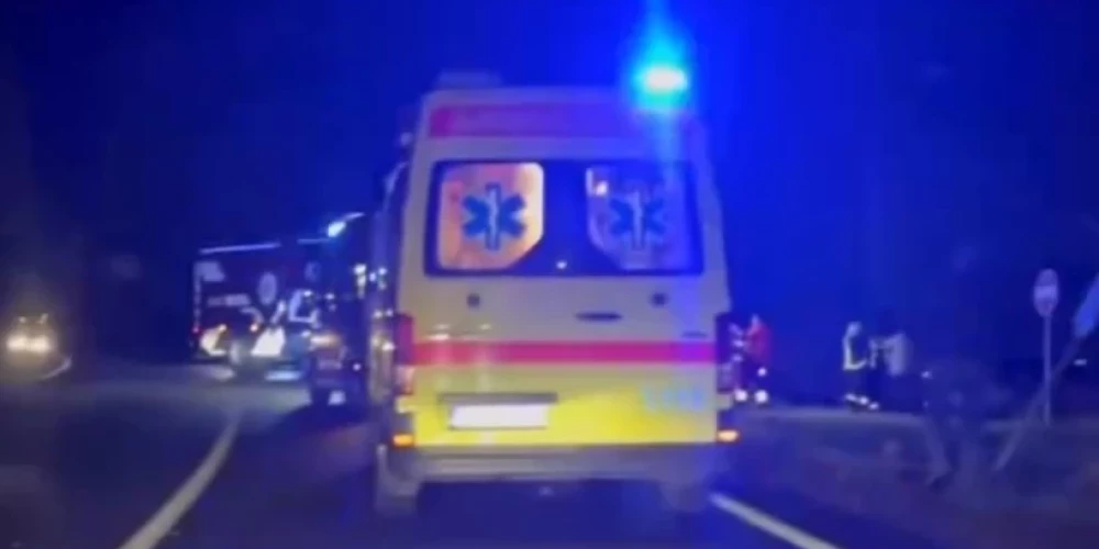 Кадр с места ДТП.