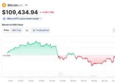 Bitcoin cenas prognoze: BTC saglabā 109 000 $ vērtību